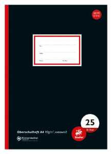 Oberschulheft A4 20 Blatt Lin25