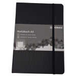 Notizbuch A5 kariert schwarz