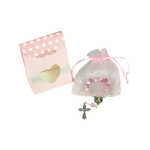 Geschenkset Taufe Herz rosa