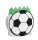 Geschenktragetasche Fußball sw/ws