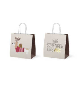 Weihn.Geschenktragetasche mini Dackel