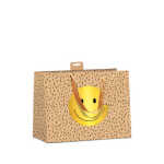 Geschenktragetasche Kraftkarton Smiley