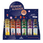 Geschenkgläschen mit Botschaft sortiert