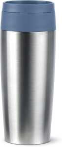 Isolierbecher Travel Mug edeslstahl-blau