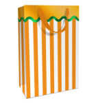 Geschenktragetasche Adria weiß/orange