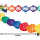 Girlande Papier bunt