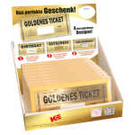 Geschenkgutschein Golden Ticket sortiert