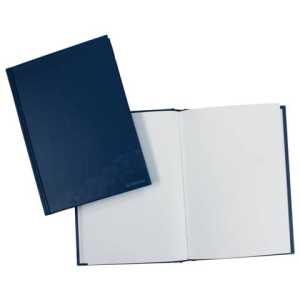 Geschäftsbuch unliniert blau