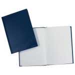 Geschäftsbuch unliniert blau