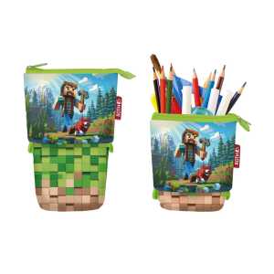 Roth Stifte-Etui 2in1 Block Game
