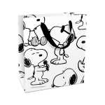 Geschenktragetasche Snoopy weiß/schwarz