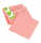 Haftnotizblock neon pink