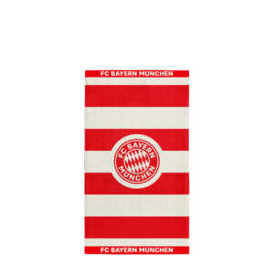 Handtuch Logo Stripes rot/weiß