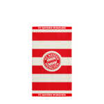 Handtuch Logo Stripes rot/weiß