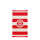 Handtuch Logo Stripes rot/weiß