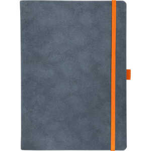 Notizbuch A5 kariert grau