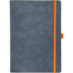 Notizbuch A5 kariert grau