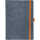 Notizbuch A5 kariert grau