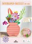 Papierblumen-Bastelset mit Vase