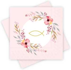 Motivserviette 33x33cm Kommunion