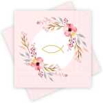 Motivserviette 33x33cm Kommunion