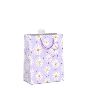 Geschenktragetasche Blümchen flieder