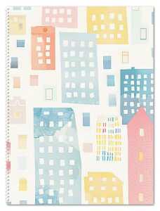 Collegeblock A4 80 BL dotted Pastel