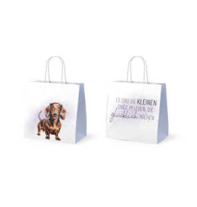 Geschenktragetasche Dackel Lucky Friends