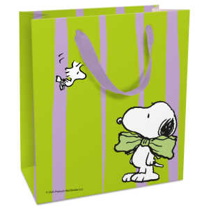 Geschenktragetasche Snoopy grün