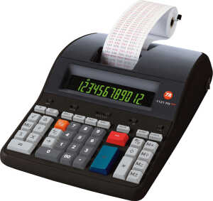 TA Tischrechner druckend TA 1121 PDECO 12 Stellen, schwarz/rot Druck