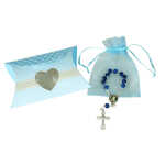 Geschenkset Taufe Herz blau