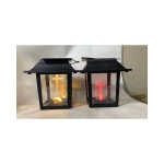 Grablaterne LED Solar schwarz