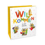 Geschenktragetasche Schulanfang Bienen