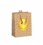 Geschenktragetasche Kraftkarton Smiley