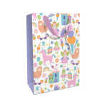 Geschenktragetasche Kind Girly bunt/lila