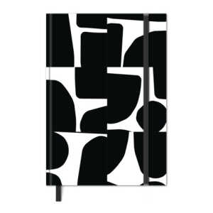 Notizbuch B5 80 BL blanko Black weiß