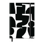 Notizbuch B5 80 BL blanko Black weiß