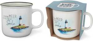 Kaffeebecher Grüße vom Leuchtturm