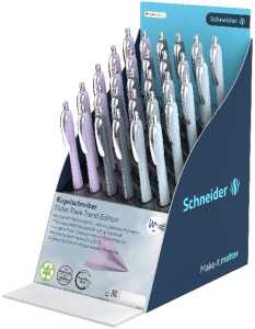 Schneider Kugelschreiber Slider Rave colour Display 30 Stück D sortiert