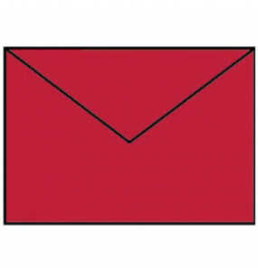 Briefhülle Paperado C6 SF rot matt