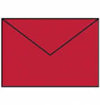 Briefhülle Paperado C6 SF rot matt