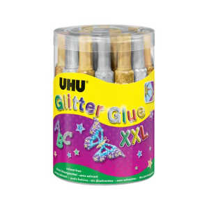 Glitterglue 20ml gold+silber