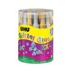 Glitterglue 20ml gold+silber