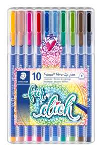 Faserschreiberetui 10ST Triplus sortiert