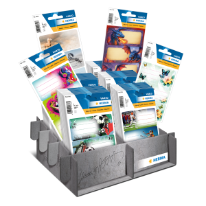 Schuletikette sortiert