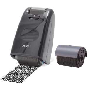Plus Rollstempel Datenschutz+Refill, sw