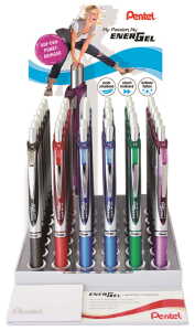 Pentel Liquid Gel-Tintenroller Display