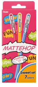 Pentel Gel-Tintenroller Set Mattehop 0,5mm