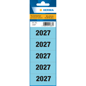 JAHRESZAHLEN 2027 BLAU