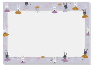 Sigel Schreibunterlage Bunny Ballerinas HO920